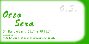 otto sera business card